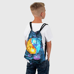 Рюкзак-мешок Инь Ян, цвет: 3D-принт — фото 2