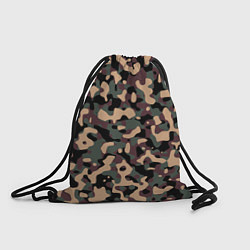 Рюкзак-мешок Камуфляж Woodland, цвет: 3D-принт
