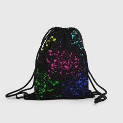 Рюкзак-мешок Брызги неоновых красок, цвет: 3D-принт