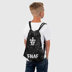 Рюкзак-мешок FNAF glitch на темном фоне: символ, надпись, цвет: 3D-принт — фото 2