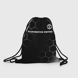 Рюкзак-мешок Manchester United sport на темном фоне: символ све, цвет: 3D-принт