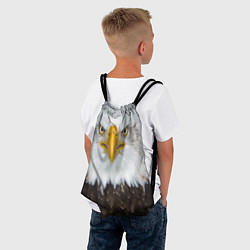Рюкзак-мешок Орёл в отражении, цвет: 3D-принт — фото 2