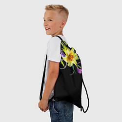 Рюкзак-мешок Лилии, цвет: 3D-принт — фото 2