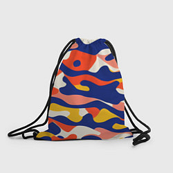 Рюкзак-мешок Камуфляж нестандартной расцветки, цвет: 3D-принт