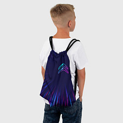 Рюкзак-мешок Citroen neon speed lines, цвет: 3D-принт — фото 2