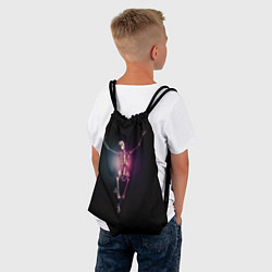 Рюкзак-мешок Скелет в неоновом свете, цвет: 3D-принт — фото 2