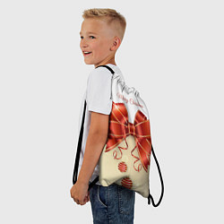 Рюкзак-мешок Подарочный бант с лентой, цвет: 3D-принт — фото 2