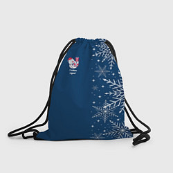 Рюкзак-мешок Новогодние снеговики, цвет: 3D-принт