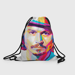 Рюкзак-мешок Джонни Депп портрет, цвет: 3D-принт