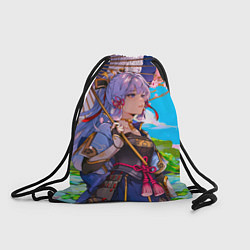Рюкзак-мешок Аяка с зонтиком, цвет: 3D-принт