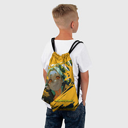 Рюкзак-мешок Ребекка из Киберпанка, цвет: 3D-принт — фото 2