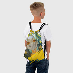 Рюкзак-мешок Киберпанк: Бегущие по краю Ребекка, цвет: 3D-принт — фото 2
