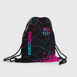 Рюкзак-мешок Barcelona - neon gradient: надпись, символ, цвет: 3D-принт