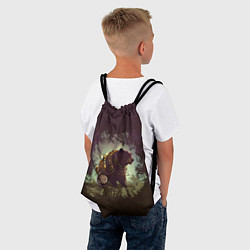 Рюкзак-мешок Сила медведя, цвет: 3D-принт — фото 2