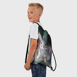 Рюкзак-мешок Малыш кролик, цвет: 3D-принт — фото 2
