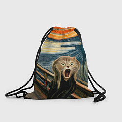 Рюкзак-мешок Нейросеть - крик кота, цвет: 3D-принт
