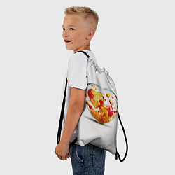 Рюкзак-мешок Влюблённые сердца - сувенир, цвет: 3D-принт — фото 2