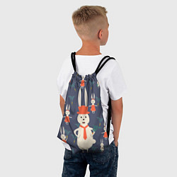 Рюкзак-мешок Семья крольчат, цвет: 3D-принт — фото 2