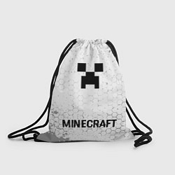 Рюкзак-мешок Minecraft glitch на светлом фоне: символ, надпись, цвет: 3D-принт