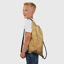 Рюкзак-мешок Золотые паттерны, цвет: 3D-принт — фото 2
