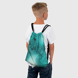 Рюкзак-мешок Брызги зеленой краски, цвет: 3D-принт — фото 2