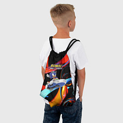 Рюкзак-мешок Sonic Free Riders - Hedgehog, цвет: 3D-принт — фото 2