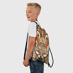 Рюкзак-мешок Голова лисы в узорах, цвет: 3D-принт — фото 2