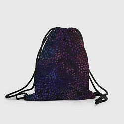 Рюкзак-мешок Цветные узоры из листьев, цвет: 3D-принт