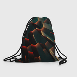 Рюкзак-мешок Абстрактная геометрия во тьме, цвет: 3D-принт