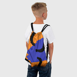Рюкзак-мешок Абстрактные крупные полосы, цвет: 3D-принт — фото 2