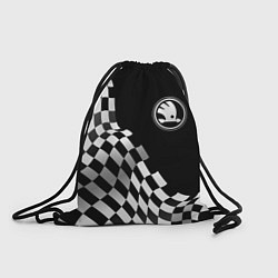 Рюкзак-мешок Skoda racing flag, цвет: 3D-принт