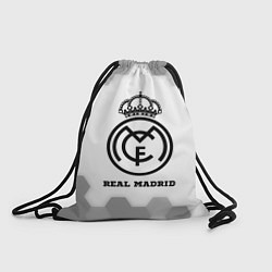 Рюкзак-мешок Real Madrid sport на светлом фоне, цвет: 3D-принт