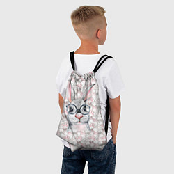 Рюкзак-мешок Кролик в очках 2023, цвет: 3D-принт — фото 2