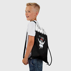 Рюкзак-мешок Новогодний призрак в красной шапке, цвет: 3D-принт — фото 2