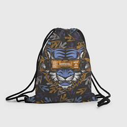 Рюкзак-мешок Тигр в киберочках, цвет: 3D-принт