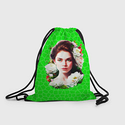 Рюкзак-мешок Праздничная девушка Весна, цвет: 3D-принт