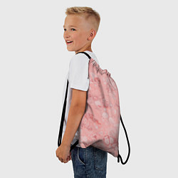 Рюкзак-мешок Розовые волны, цвет: 3D-принт — фото 2