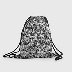 Рюкзак-мешок Надпись готик, цвет: 3D-принт