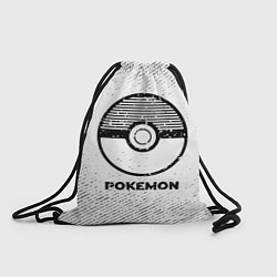 Рюкзак-мешок Pokemon с потертостями на светлом фоне, цвет: 3D-принт