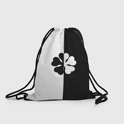 Рюкзак-мешок Пятилистный клевер из аниме - черный клевер, цвет: 3D-принт