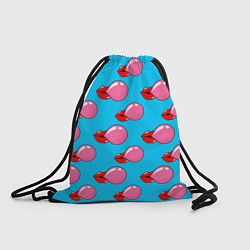 Рюкзак-мешок Губы с жвачкой, цвет: 3D-принт
