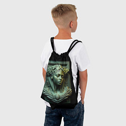 Рюкзак-мешок Нейросеть - барельеф античной девушки, цвет: 3D-принт — фото 2
