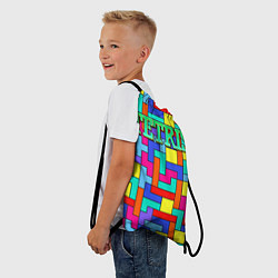 Рюкзак-мешок Тетрис - паттерн, цвет: 3D-принт — фото 2
