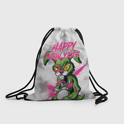 Рюкзак-мешок Zombie rabbit Happy new year, цвет: 3D-принт