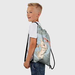 Рюкзак-мешок Нежный зайка, цвет: 3D-принт — фото 2
