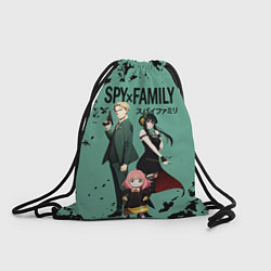 Рюкзак-мешок Spy family characters, цвет: 3D-принт