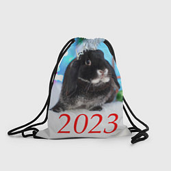 Рюкзак-мешок Кролик символ наступающего нового года, цвет: 3D-принт