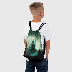 Рюкзак-мешок Тёмное рождество, цвет: 3D-принт — фото 2