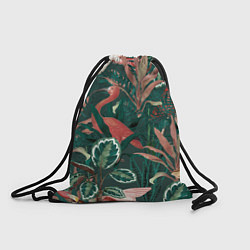 Рюкзак-мешок Фламинго паттерн, цвет: 3D-принт