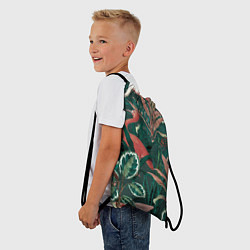 Рюкзак-мешок Фламинго паттерн, цвет: 3D-принт — фото 2